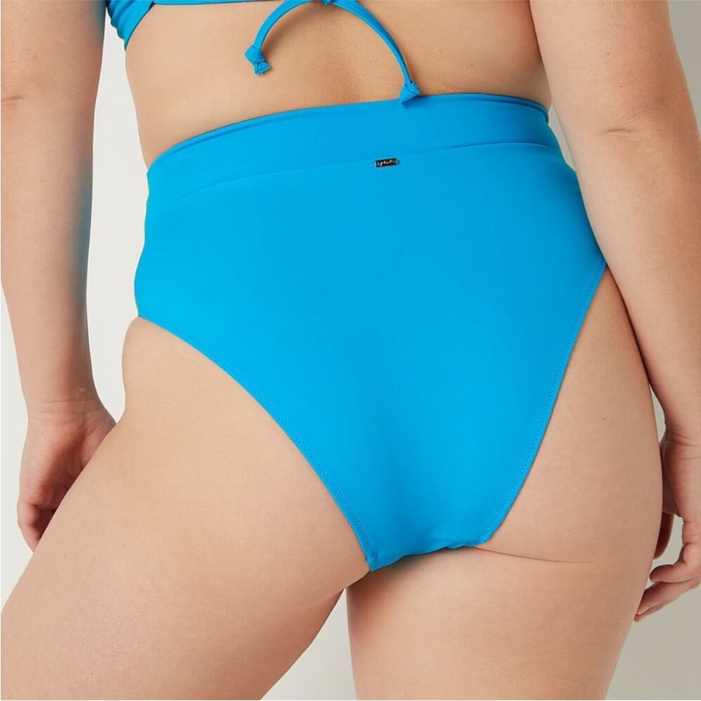PINK Victoria's Secret Vibrant Blue Bikini Set XL - Picture 2 of 6